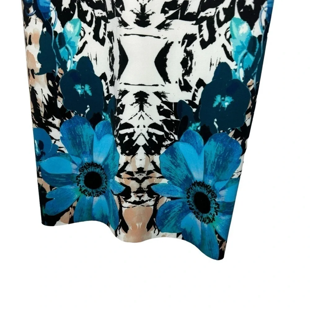 Pinko Floral Pencil Skirt Zip Back Italy‎ US 2